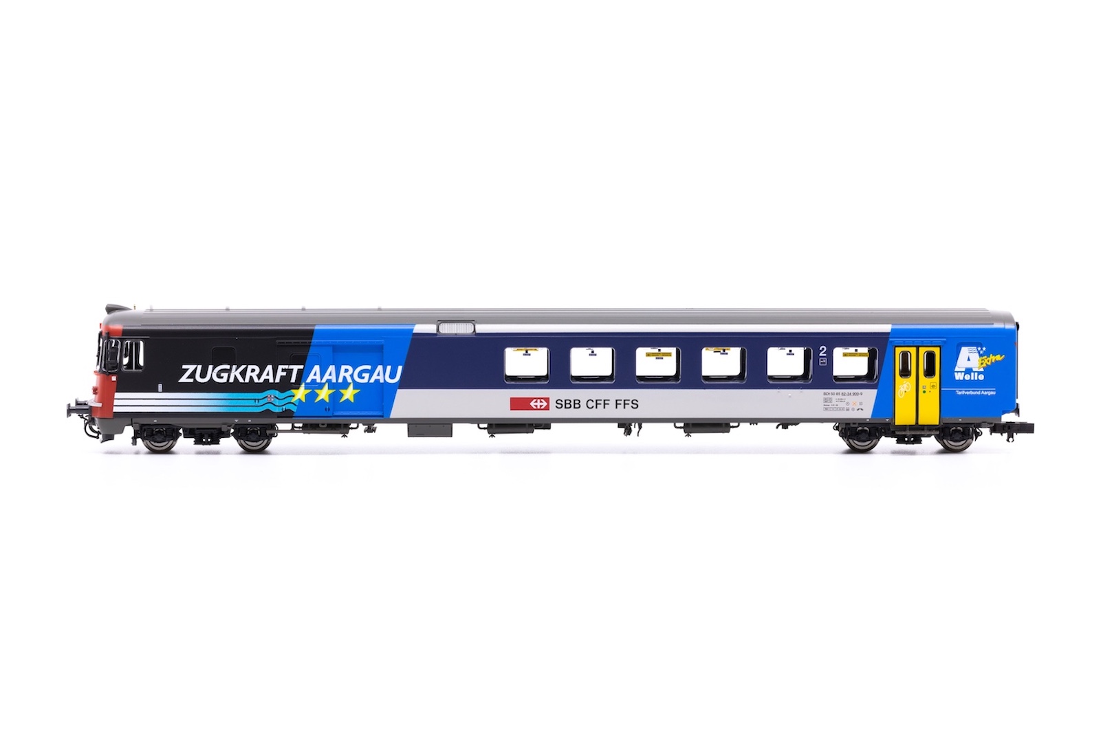 Zugkraft Aargau 5-Part Passenger Car Set with Steuerwagen