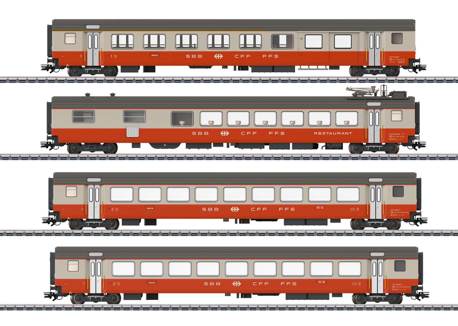 Swiss Express Passenger Car Set