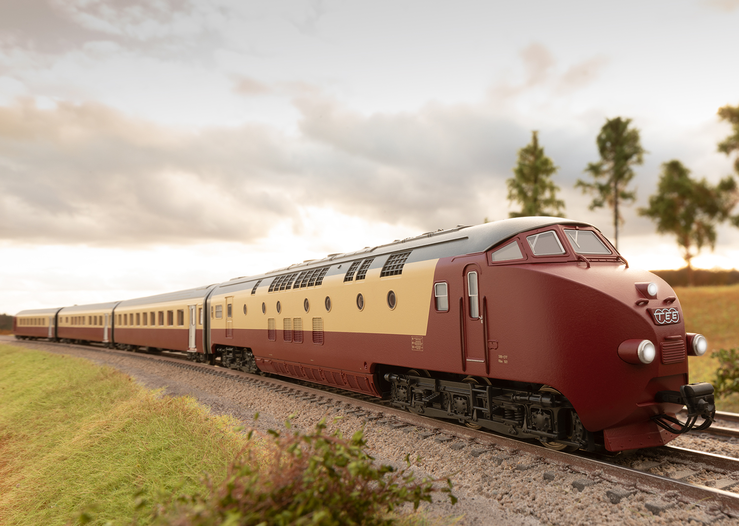 Class RAm TEE Edelweiss Diesel Powered Railcar Train