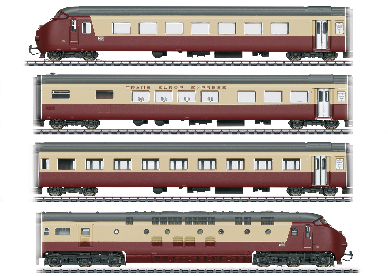 Class RAm TEE Edelweiss Diesel Powered Railcar Train